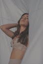 Woman in White Brassiere and Panty