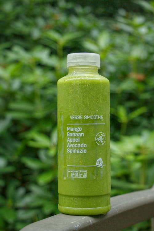 Avocado Flavored Smoothie in Plastic Bottle