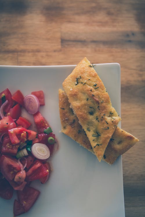 Sliced Pizza on White Ceramic Plate