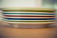 Brown Green and White Ceramic Bowl