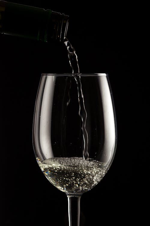 Free Clear Wine Glass With Water Stock Photo