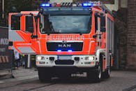 Red and White Fire Truck