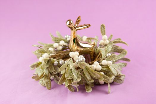 Decoration for Christmas with Boxwood