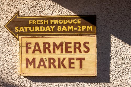 A Farmers Market Signage