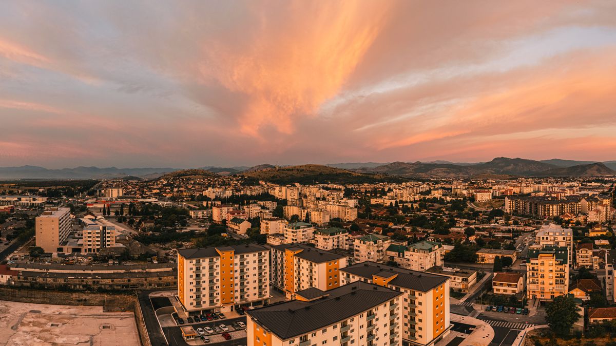 Vedere aeriană Podgorica