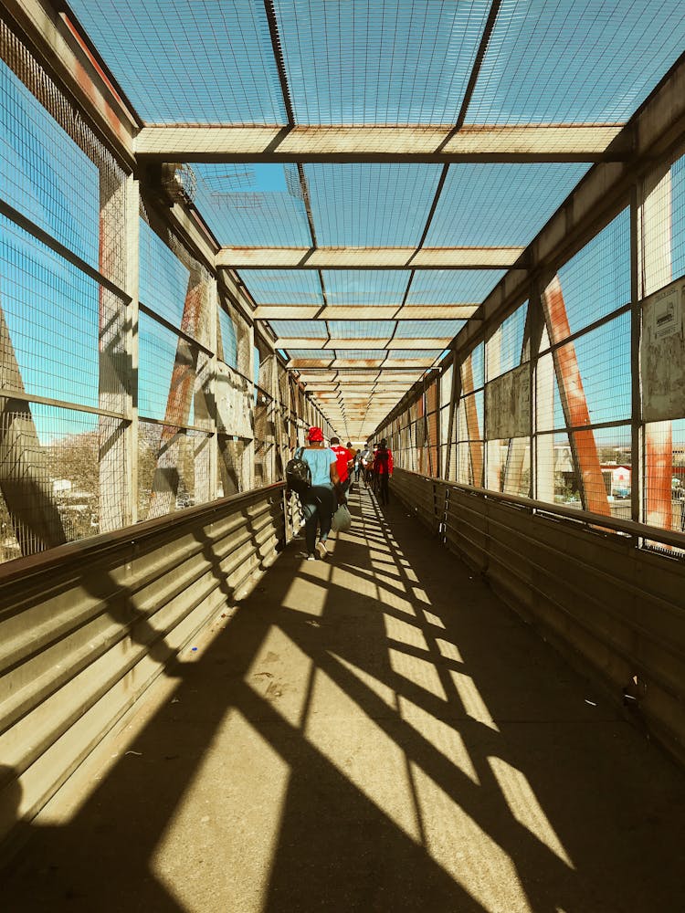 Pedestrian Walkway In City