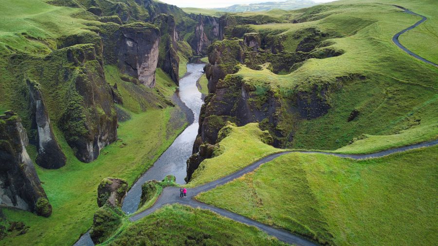 Fjaðrárgljúfur canyon Iceland