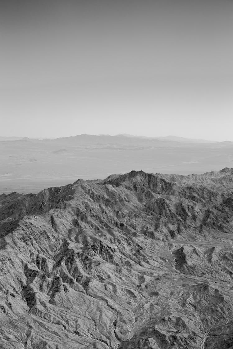 Desert In Black And White