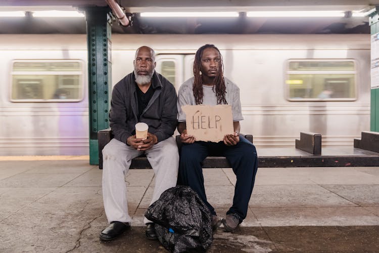 Men In Subway