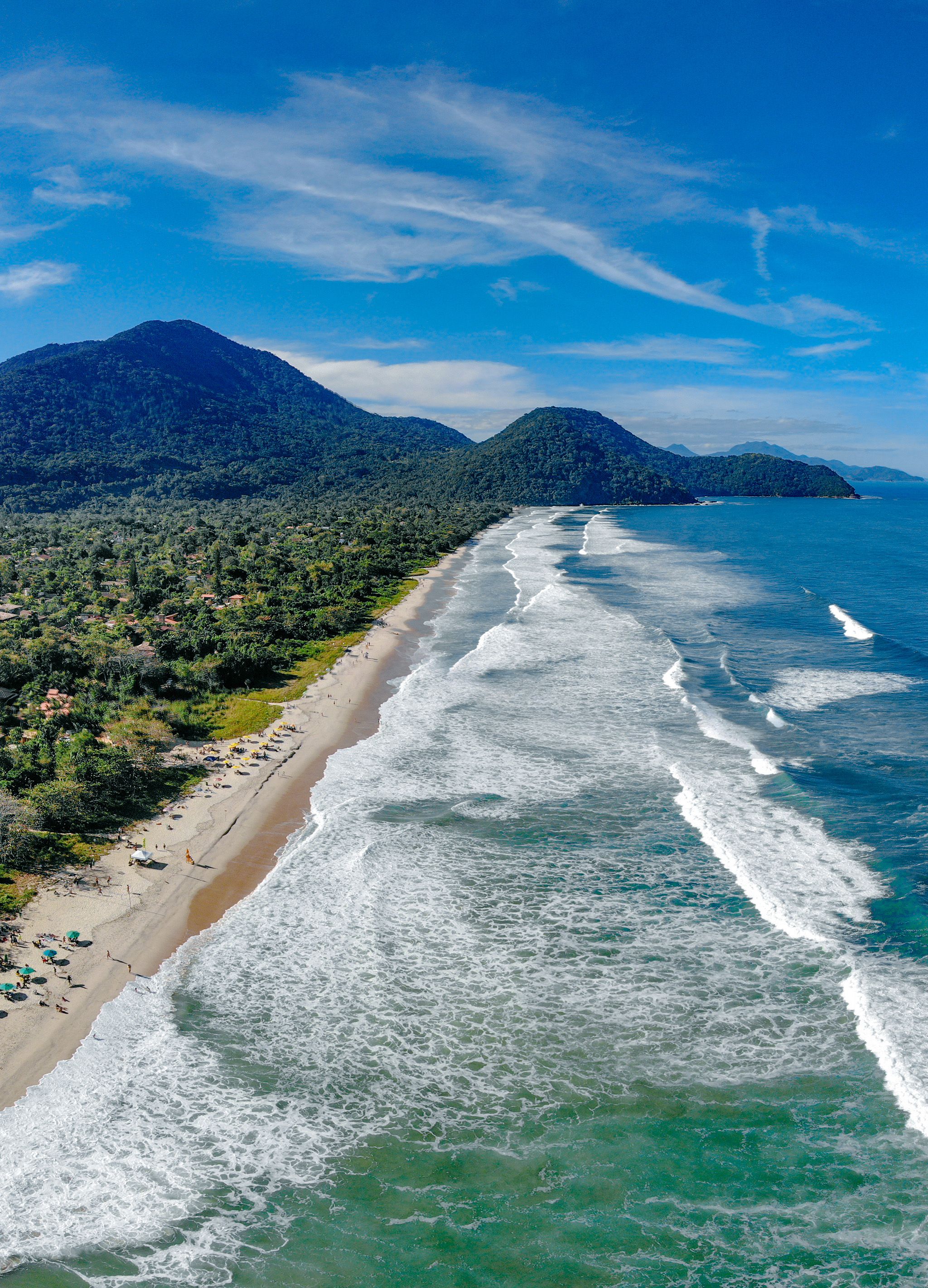 Aerial View of a Beautiful Beach Shoreline · Free Stock Photo