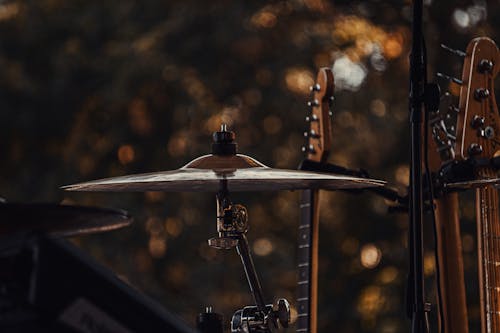 Close-Up Shot of a Cymbal