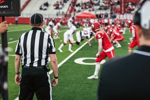 Gratis lagerfoto af Amerikansk fodbold, atleter, dommer