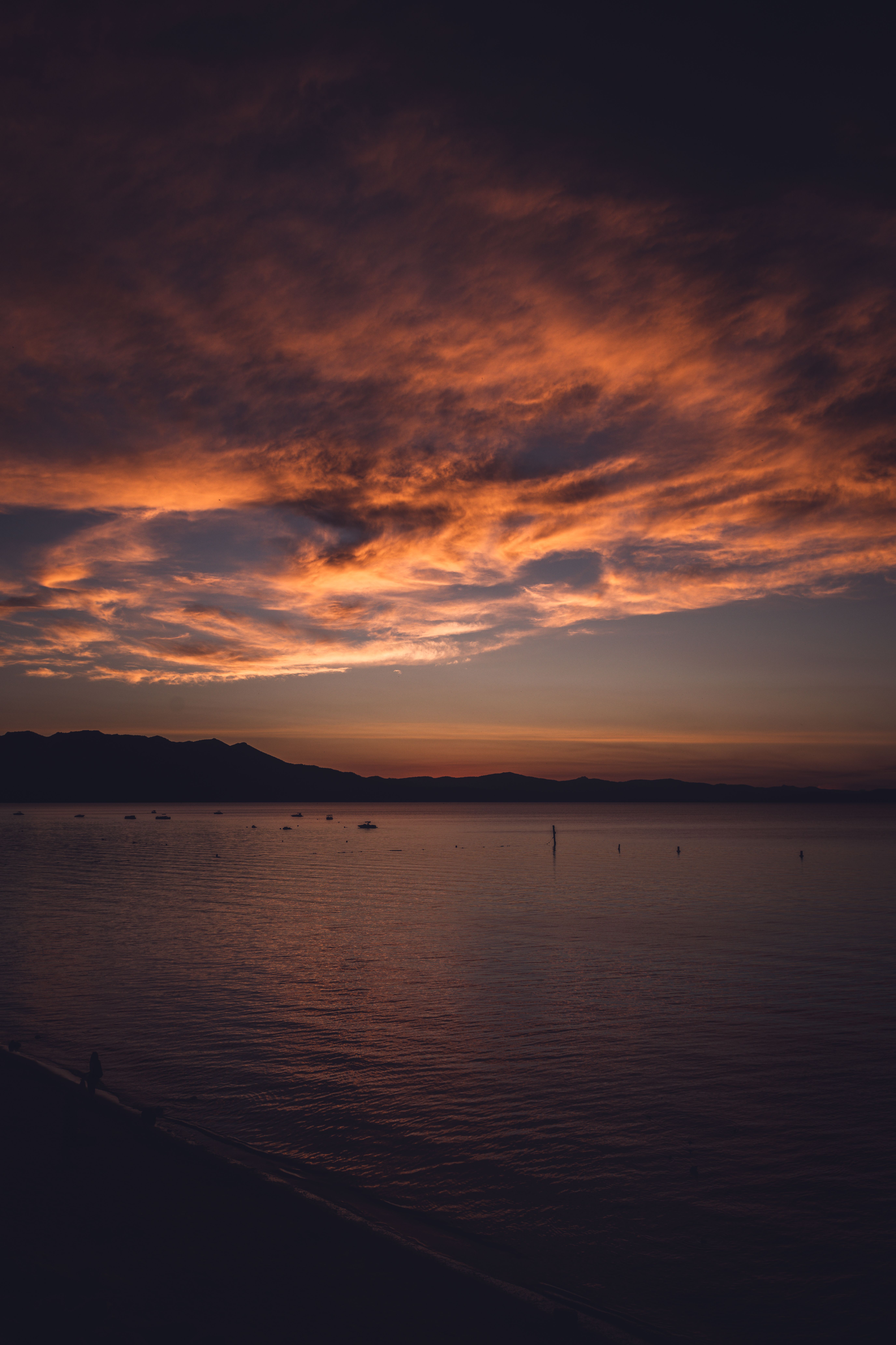 Clouds over Sea at Dusk · Free Stock Photo