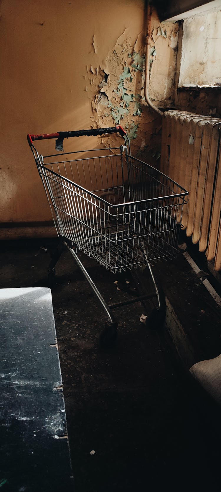 Push Cart In An Abandoned Place