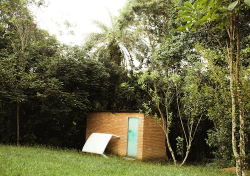 Brown Concrete Storage Room