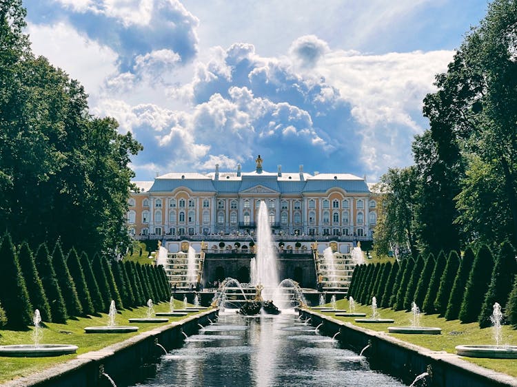 The Peterhof Palace In St Petersburg, Russia