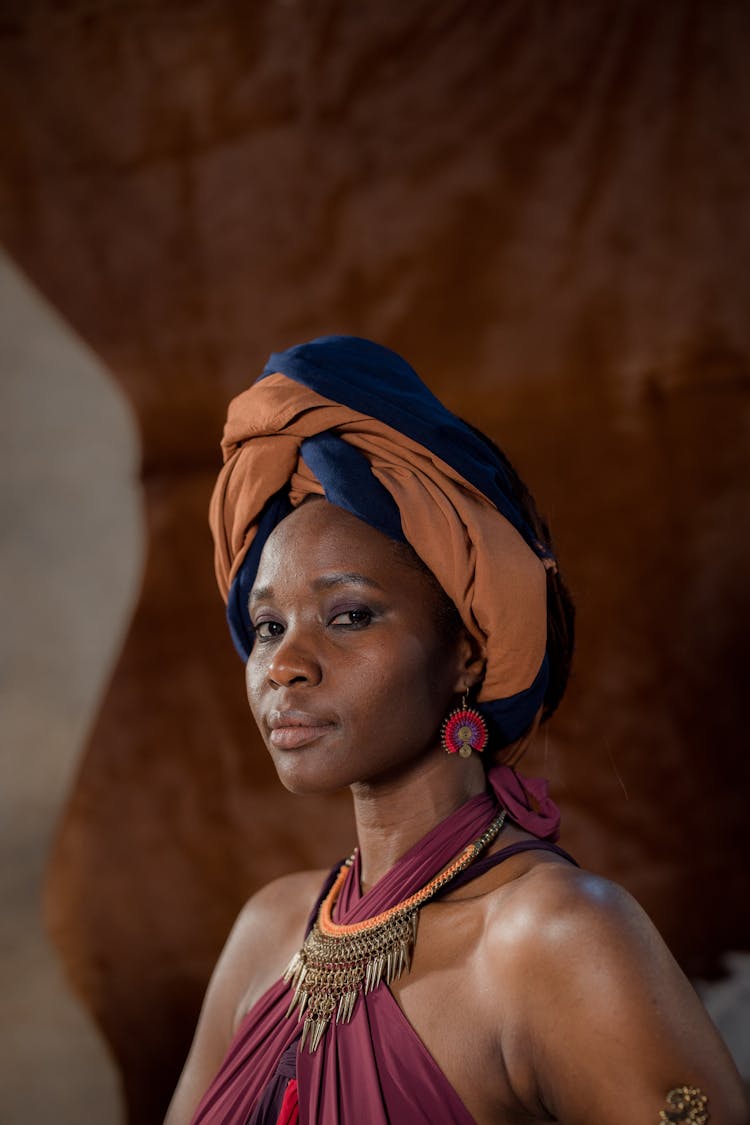 A Woman Wearing A Headscarf