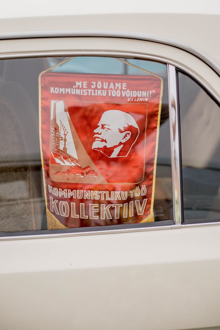 Political Slogan In Car Window