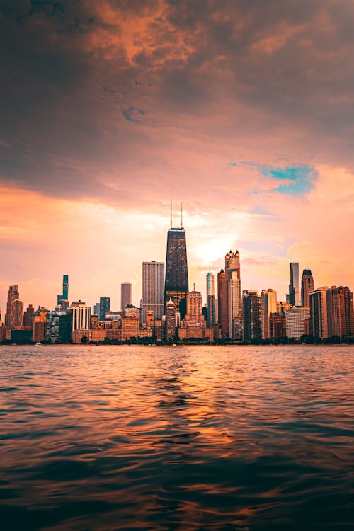 Free 
A View of Chicago City during Sunset Stock Photo