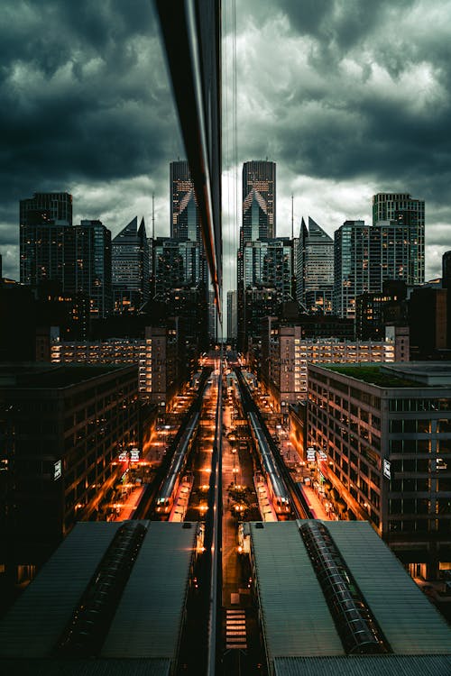 Foto profissional grátis de centro da cidade, céu nublado, Chicago