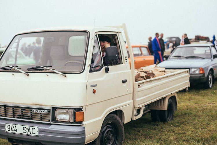 Mazda Pick UP Truck On Green Grass