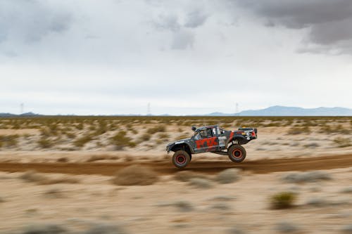 Free 4x4 Pick Up on Off Road Track Stock Photo