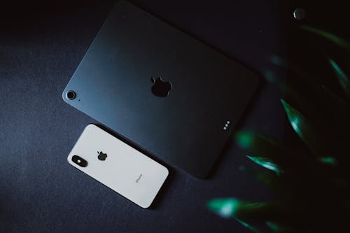 Top View of an Ipad and Iphone 