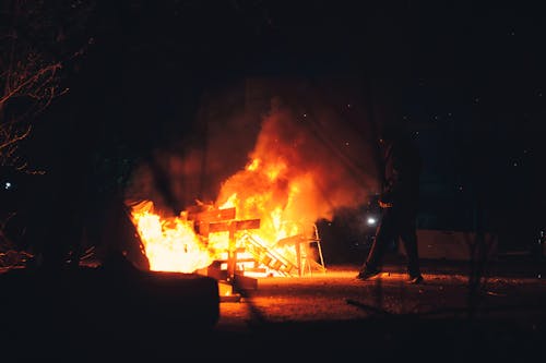 Gratis lagerfoto af brænding, brand, brandbar