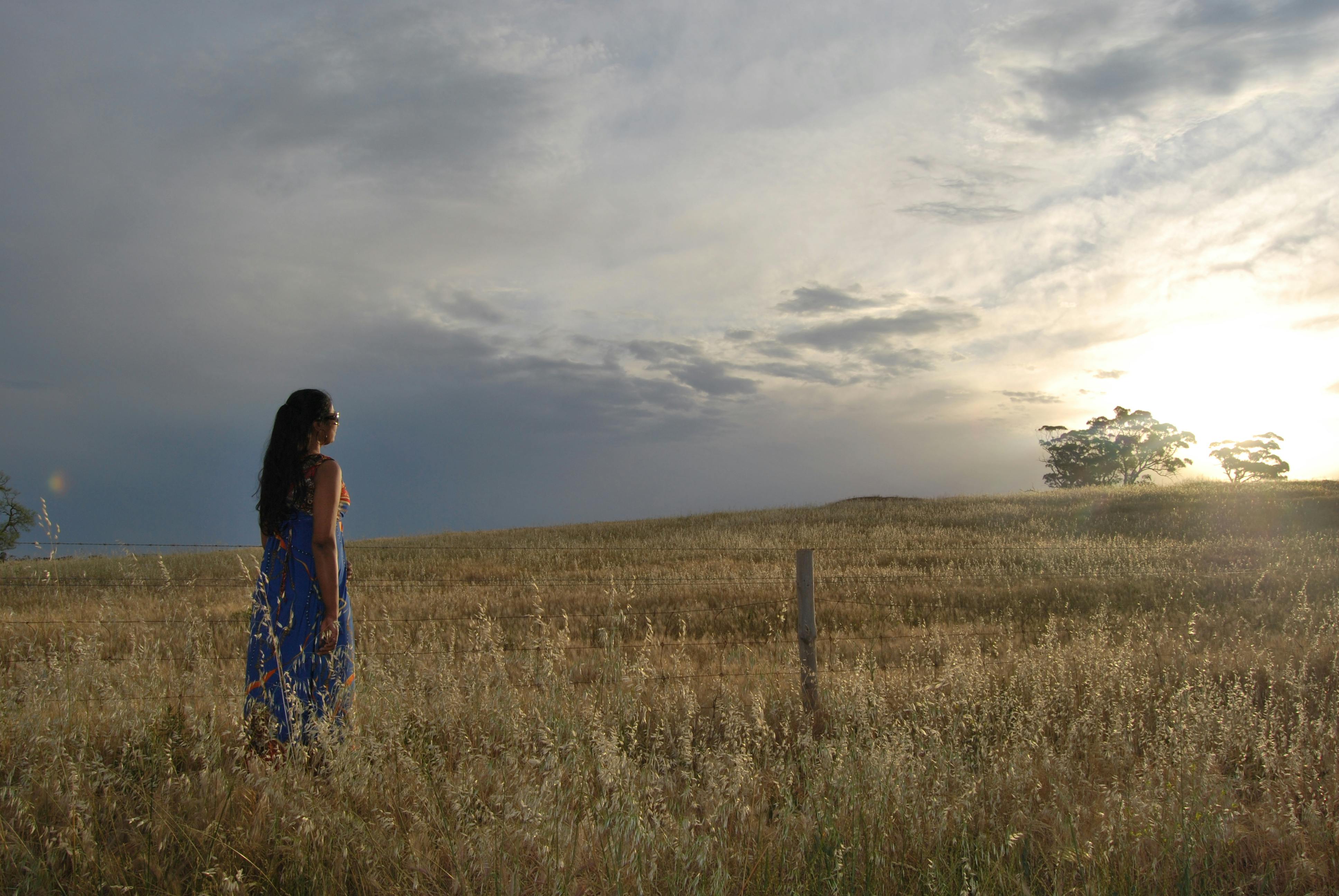 A dosa being cooked on a pan