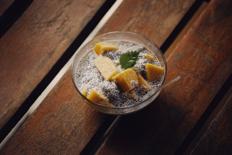 Chia Seeds Snack In A Bowl