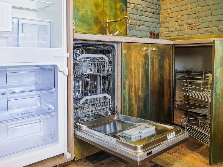 Empty Kitchen Dishwasher