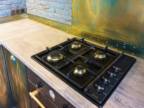 Free Close-up of the Stove in the Kitchen Stock Photo