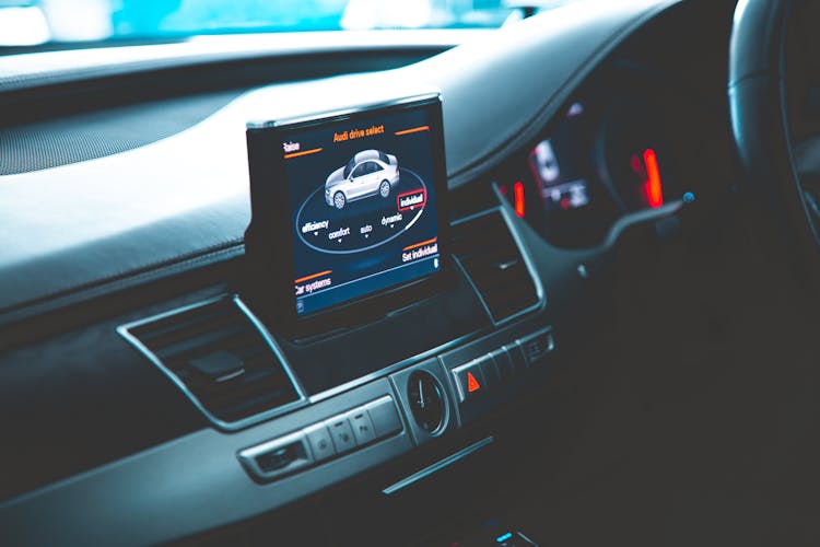 Double Din Stereo Of A Car