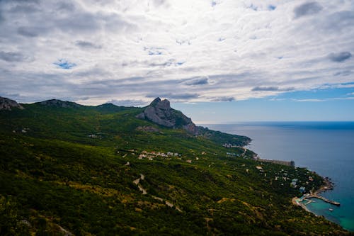 Foto d'estoc gratuïta de arbres, edificis, foto des d'un dron