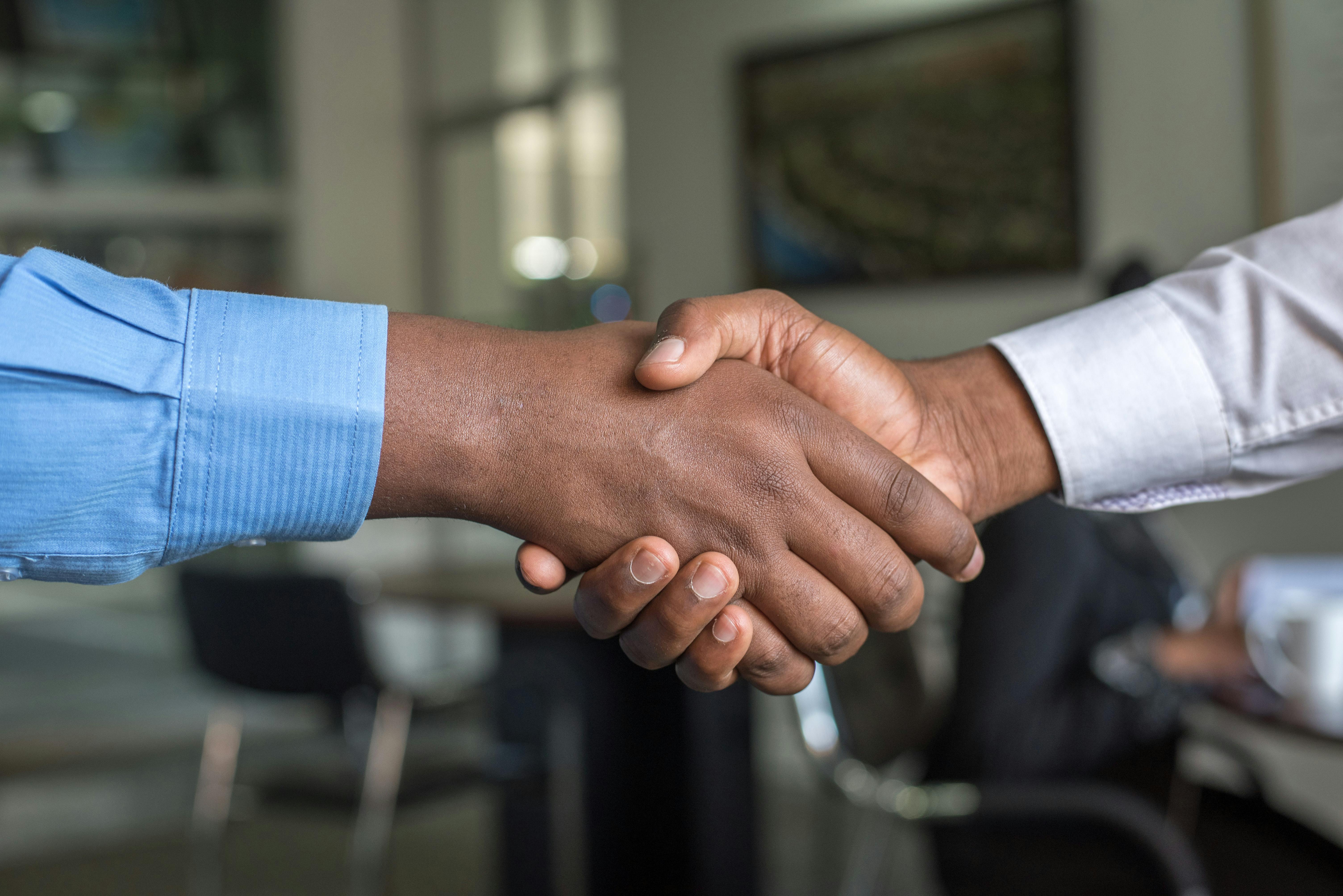 Two Person Hand Shaking Free Stock Photo   Pexels Photo 955399 