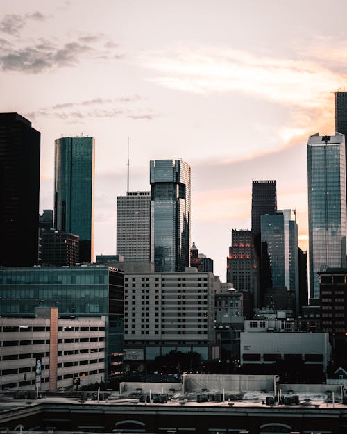 City Skyline during Dusk 