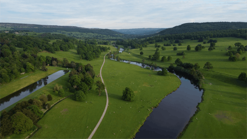 Aerial Footage of a Terrain 