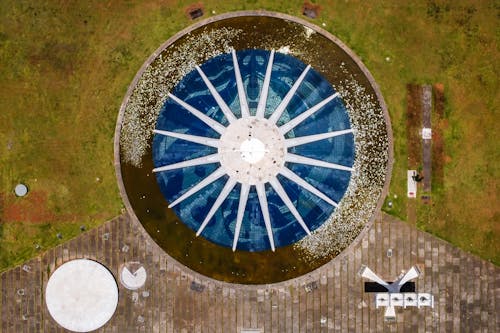 Free A Top View of the Cathedral of Brasilia in Brasilia, Brazil Stock Photo