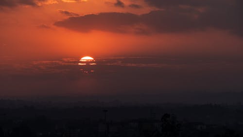 Free stock photo of sunset