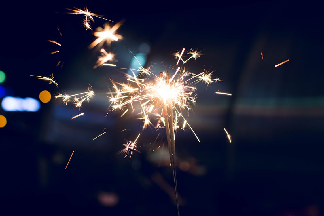 Selective Focus Photography of Sparkler