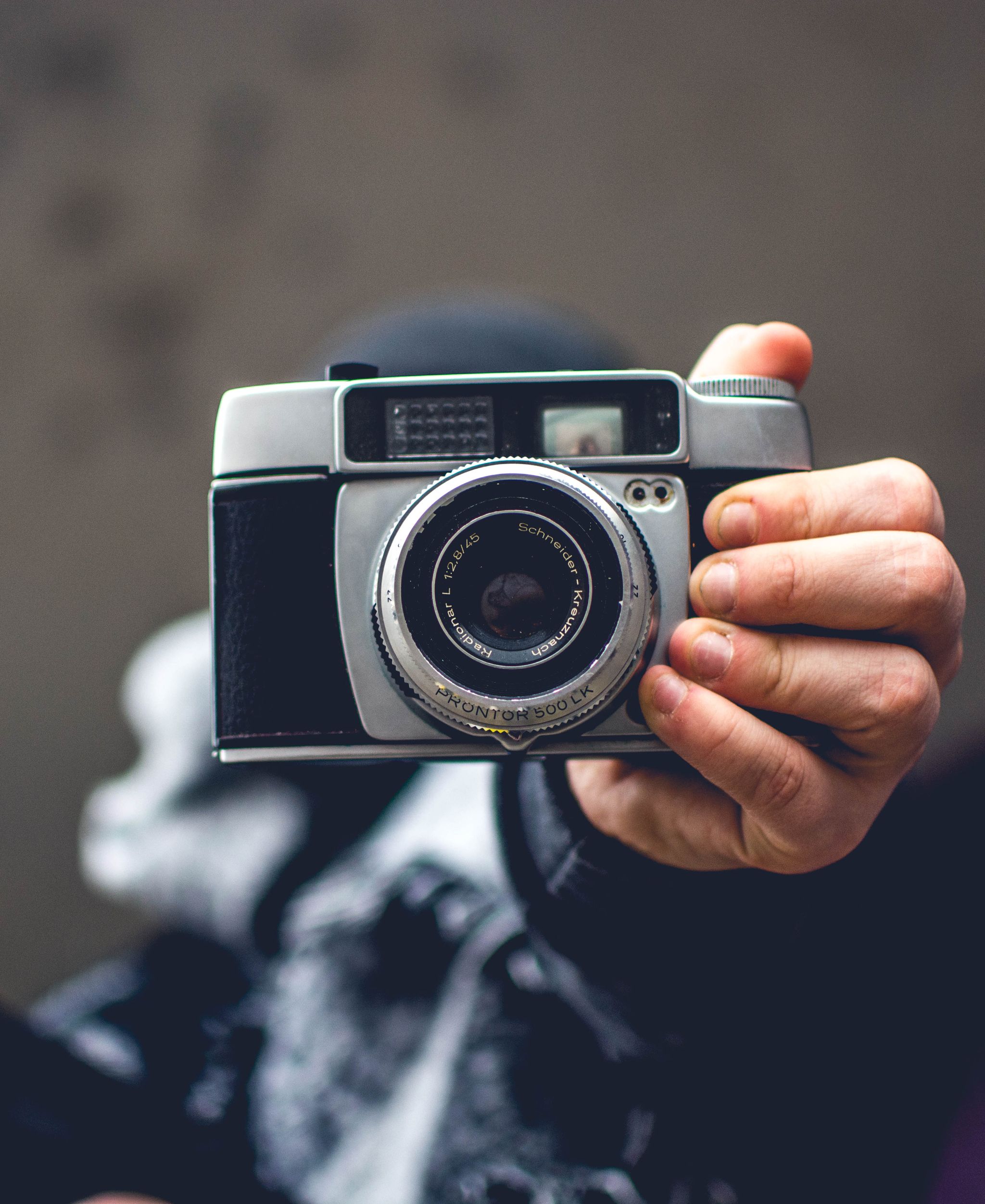 Photographer working with a camera