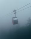 Cable Car in a Foggy Day