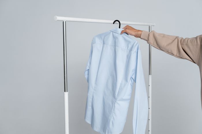 Dress shirt on hanger