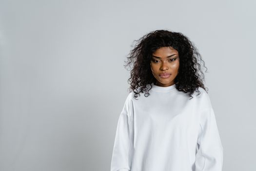 Woman in White Long Sleeve Shirt