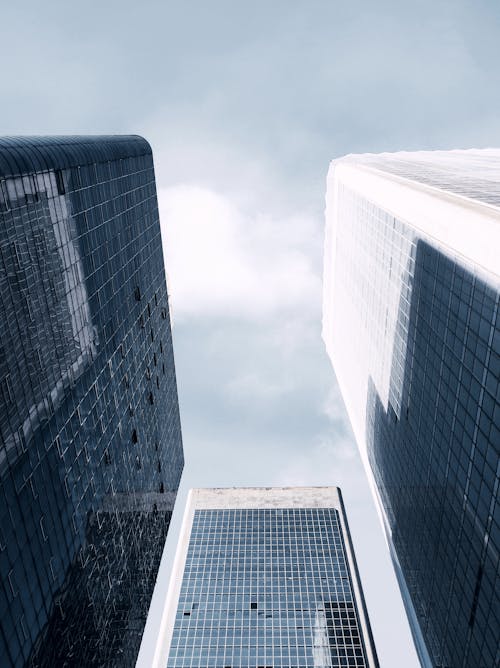 Low Angle Photography of High Rise Buildings in the City