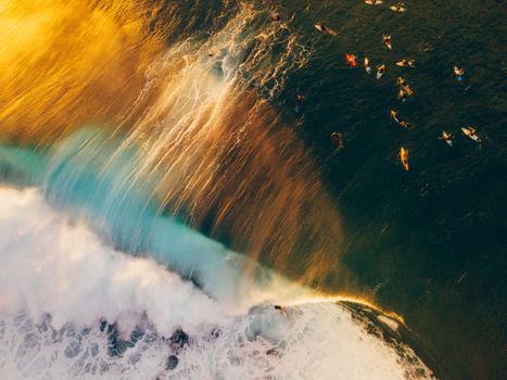 Ocean Waves Crashing on Shore