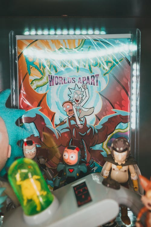 Close-up Photo of Cartoon Miniature Collectables
