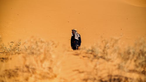 Základová fotografie zdarma na téma muž, neúrodná, poušť