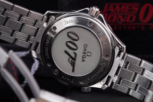 Free A Luxury Omega Wristwatch James Bond 007 Collector's Piece Edition Stock Photo