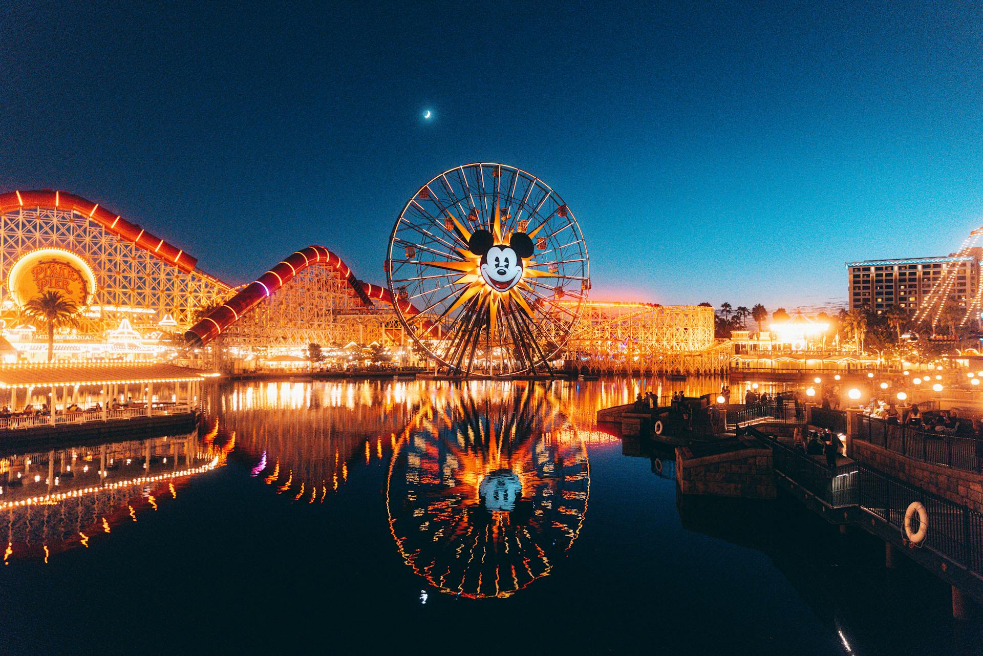 The Pixar Pier in Disneyland Drive California, USA